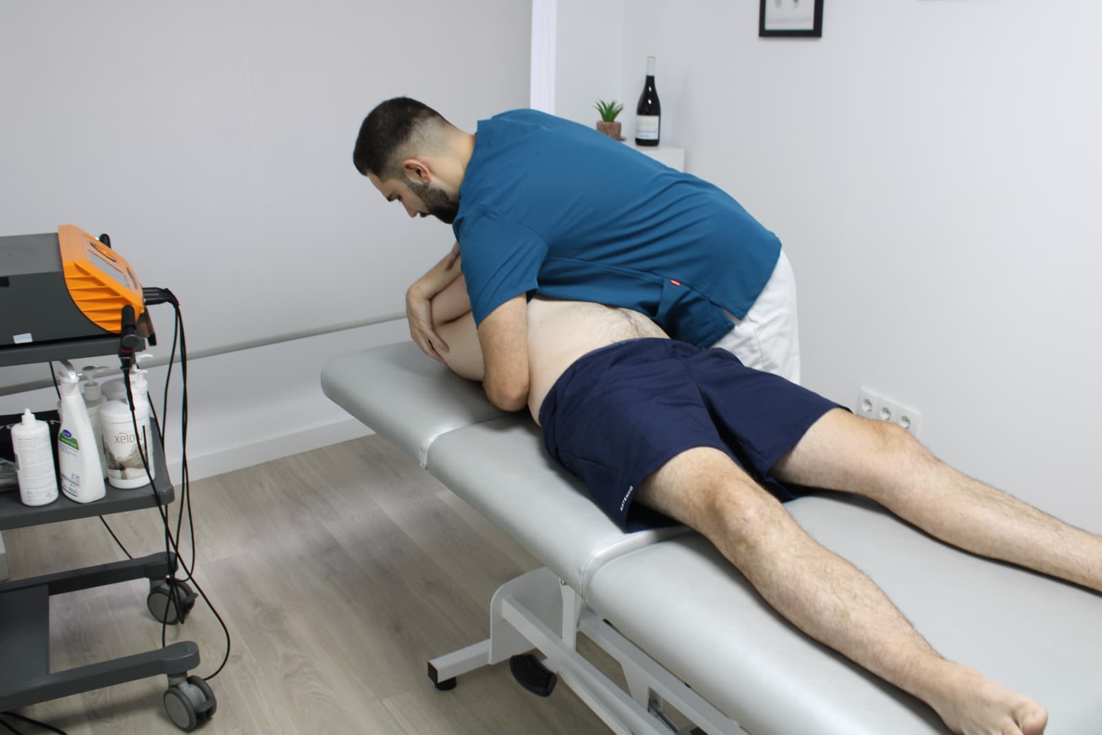 Sesión de fisioterapia